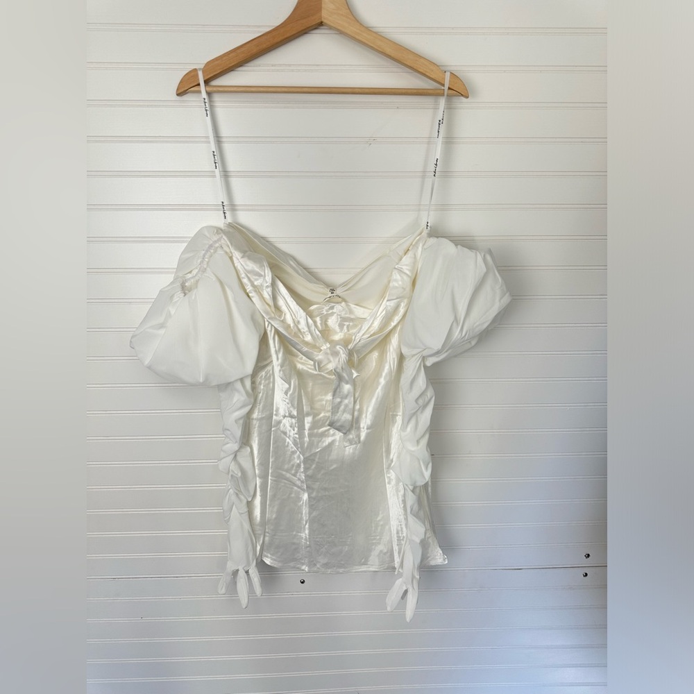 For Love & Lemons Hazel White Mini Dress NWT - Picture 8 of 11